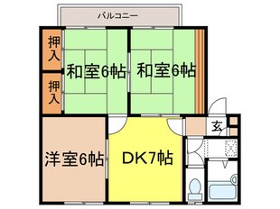 ハイツ辻野の物件間取画像